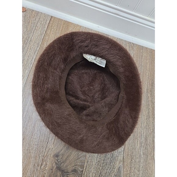 KANGOL Design Vintage Bucket Hat Brown Angora Blend Made in England - Picture 7 of 9